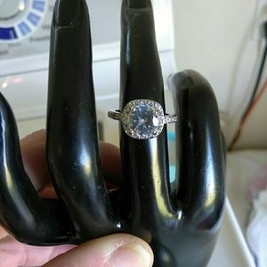 925 Ring & 6mm Princess Studs Set- Brand New